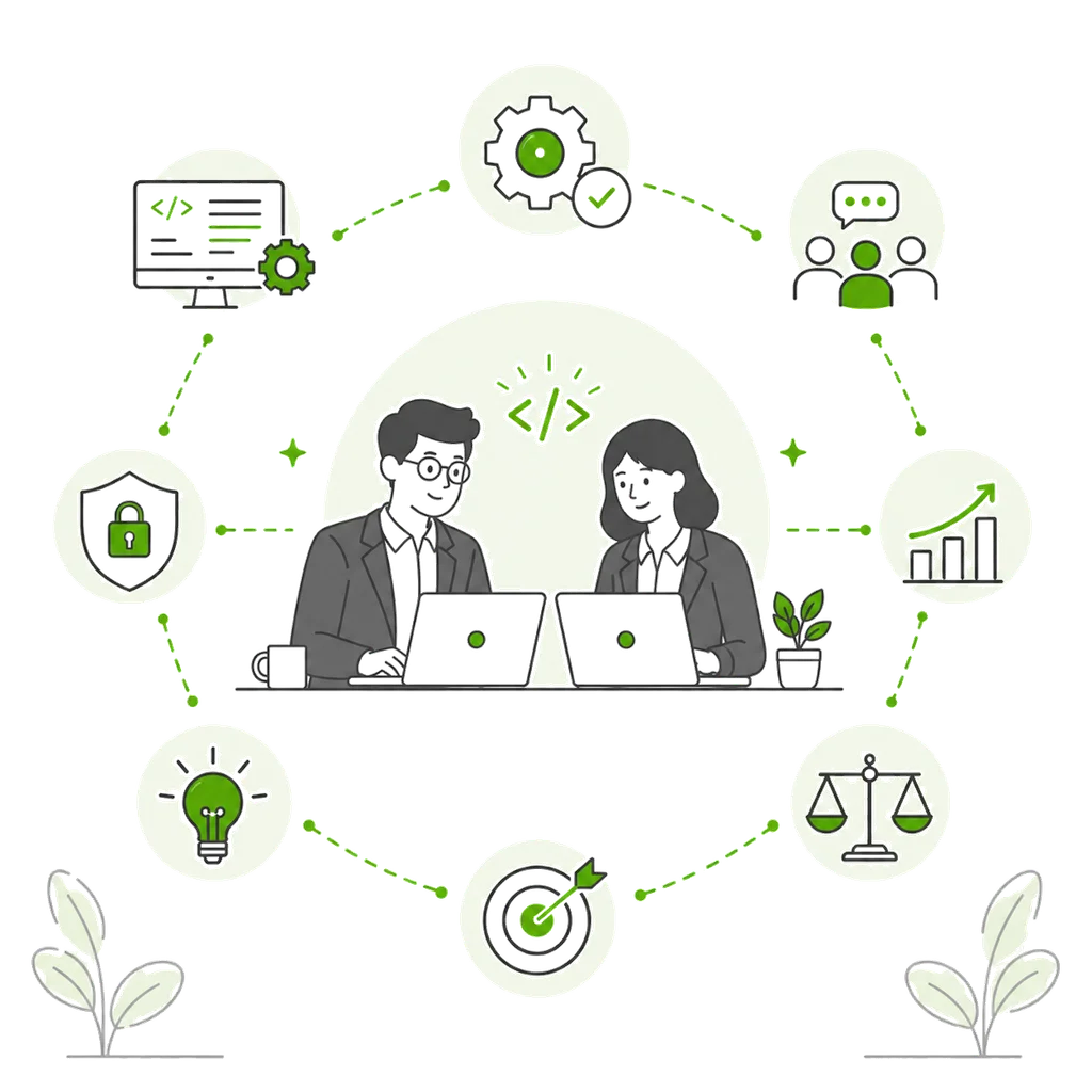 Hiring process illustration