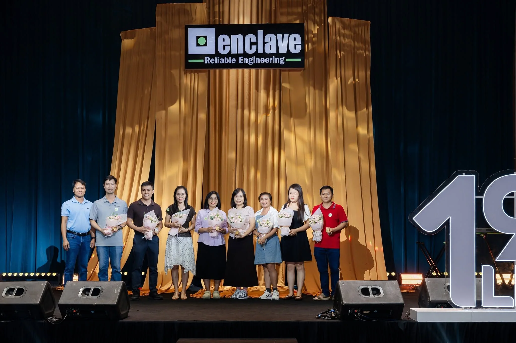 Recognizing engineers for 15 years of dedication and service at Enclave