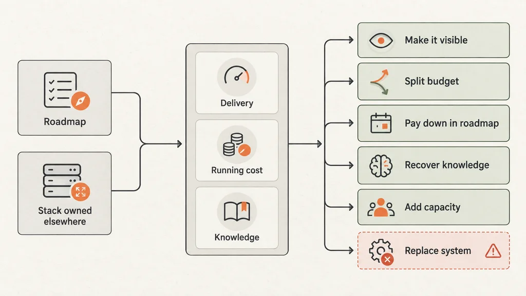 What to Do About Technical Debt When You Do Not Own the Stack